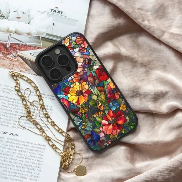 Floral Phone Cover – iPhone 16, 15 Pro, 14, Galaxy S25, S24, S24 Ultra, Pixel 9 - Picture 6 of 9